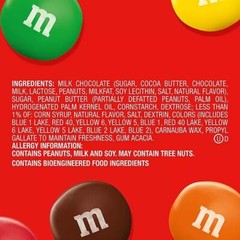 M&M’S Peanut Butter Milk Chocolate Candy Jar, 55 oz Bulk Pack