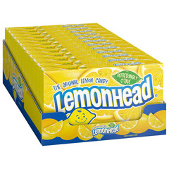 Hard Lemon Candy, 5 Ounce Movie Theater Candy Box (Pack of 12)