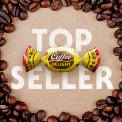 Coffee Delight Hard Candy – Pack of 50 Gluten Free Coffee-Flavored Candies Made