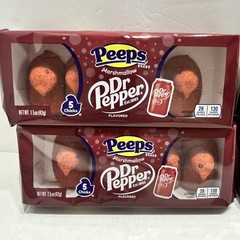 Peeps Marshmallows Dr Pepper Flavor Lot of 4 Packs of 5 (20 Pcs) Easter Chicks