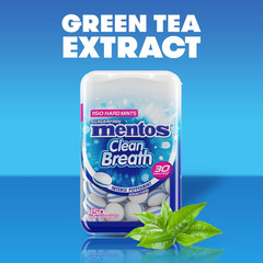 Clean Breath Sugarfree Hard Mint, 150Pc, Intense Peppermint (Pack of 4 Bottles)