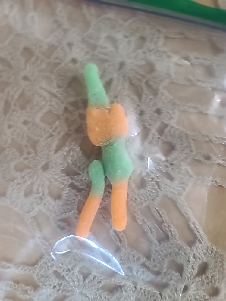 Gummy Worm Shaped Like A Dinosaur Or Human *ULTRA RARE* FAST SHIPPING