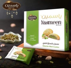 Yasmeen Maamoul With Pistachio Cookie & Biscuit 1 Box 12Pcs x 25g x 300معمول