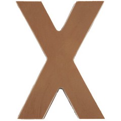 Philadelphia Candies Solid Milk Chocolate Alphabet Letter X, 1.75 Ounce Gift