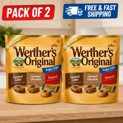Werther’s Original Sugar Free Hard Candy Caramel Mix 7.7 oz 2 Pack
