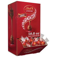 Lindt LINDOR Milk Chocolate Candy Truffles, Milk Chocolate with Smooth, Melting