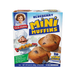 Mini Muffin Variety Pack, Birthday Cake, Blueberry, Chocolate Chip (2 Boxes Each