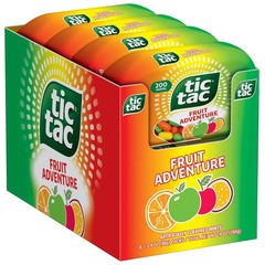 Tic Tac Fruit Adventure Mints 8 Count On-The-Go Refreshment 3.4 Oz Each