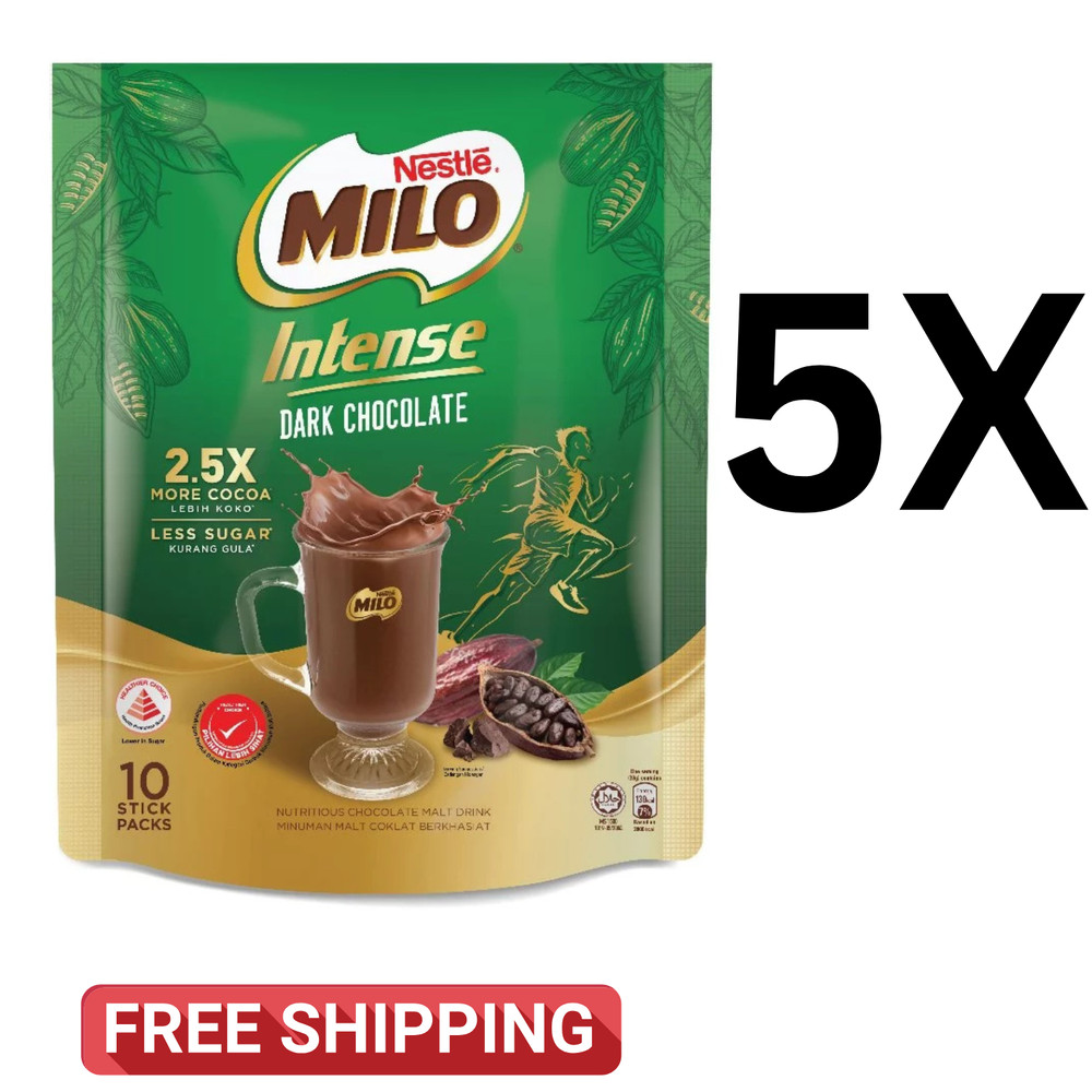 NESTLE MILO Intense Dark Chocolate 10 sticks (33gX 5 Pack)- DHL EXPRESS