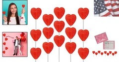 Individually Wrapped Red Heart-Lollipops, Cherry Flavor – 12-Pack for Gifting