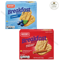 Benton’s Breakfast Biscuits 2 Flavor Blueberry & Cinnamon Whole Grain 8.8oz Each