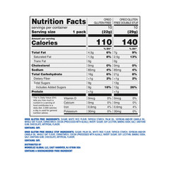OREO Gluten Free Original Double Stuf Cookies 20 Snack Packs, 3 Pack