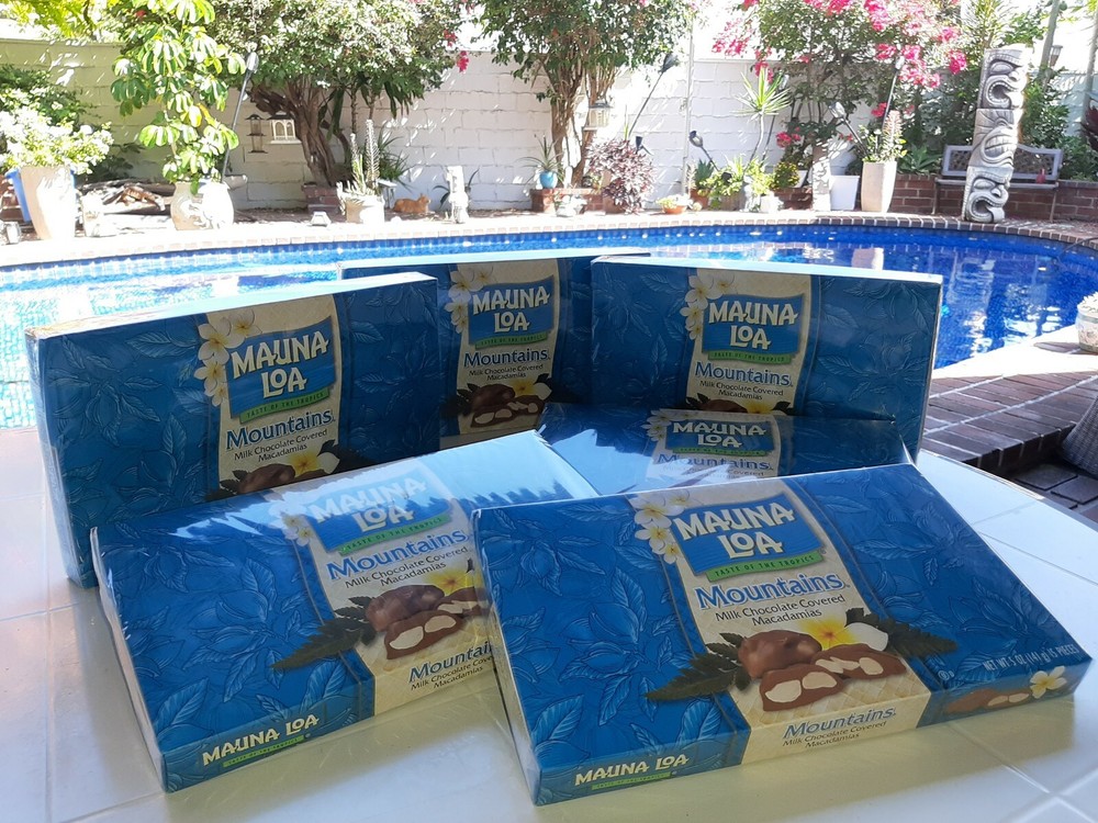 Chocolate covered Macadamia nuts “Mountains” 6 boxes 26oz Total Same Day SHIP!