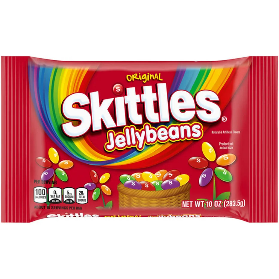 Skittles, Original Flavor Jellybeans Easter Seasonal Candy, 10 oz BB 3/27