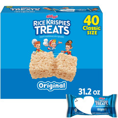 Rice Krispies Treats Original Chewy Crispy Marshmallow Squares, 31.2 oz 40 CT