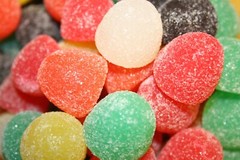 Zachary 5 lb Large GUM DROPS Sanded Jelly Gummi Bulk Candy