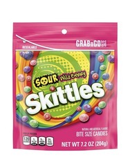 New Limited Edition Skittles Sour Wild Berry Big Bag Limited Edition 7.2 Oz