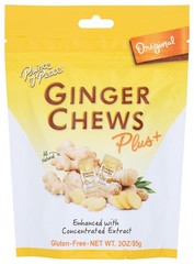Prince Of Peace Original Flavor Ginger Chew Plus+, Gluten One Size, No Color
