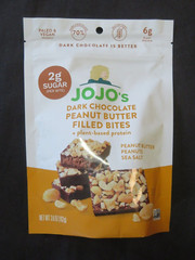 (1) Bag Jojo’s Dark Chocolate Peanut Butter Filled Bites 3.6 Oz