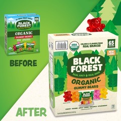 USDA Organic Gummy Bears 65 Pouches .0.8Oz Each