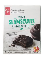 President’s Choice Mint Slamscuits, Chocolate Mint Biscuits, 240g/8.5oz