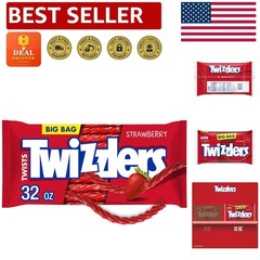 Twists 32 oz Strawberry Flavored Licorice: Perfect for Parties & Holidays