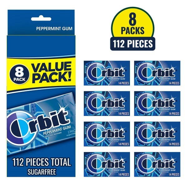 Peppermint Gum Value Pack – 14ct/8pk