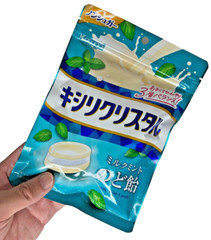 Japan Throat Drops Kasugai Xylitol Crystal Milk Mint Throat Candy 71g × 6 bags