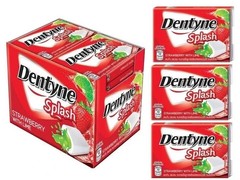 Dentyne Splash Sugar Free Gum Strawberry Lime Flavor 13.3 g Pack of 16