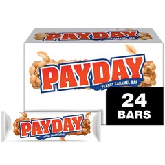 PAYDAY Peanut Caramel Candy Bars, 1.85 Oz (24 Count)