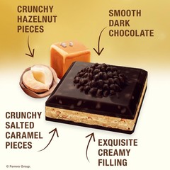 Premium Chocolate Bars 8 Pack – Dark Hazelnut & Crunchy Salted Caramel, 3.1 oz