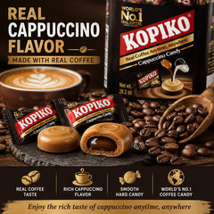Kopiko Cappuccino Candy 28.2 oz / 800g (Pack of 2)