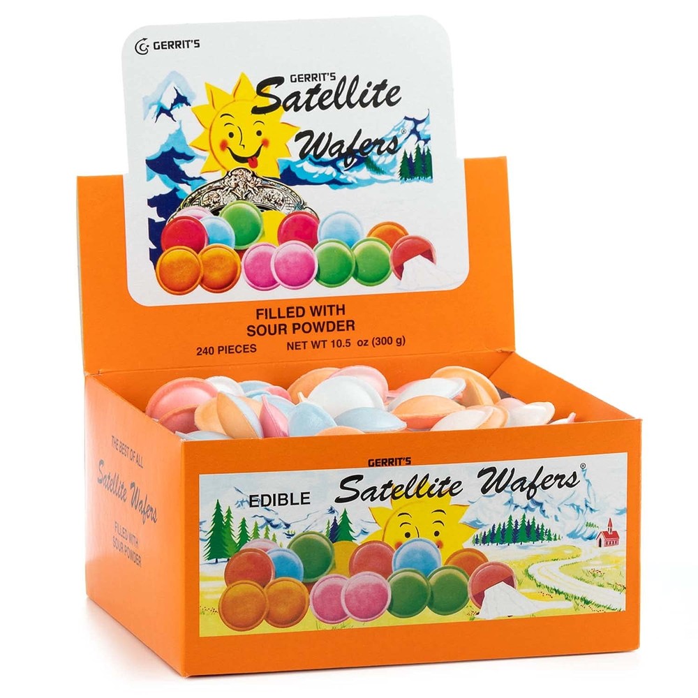 Gerrit’s Satellite Wafers, Filled with Sour Powder, 240 Count (Pack of 2)