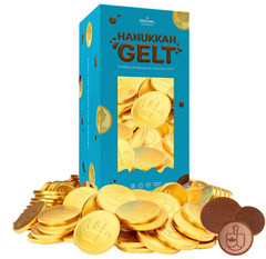 Hanukkah Chocolate Gelt, Nut-Free, Belgian Milk Chocolate Coins, Foil Wrapped…