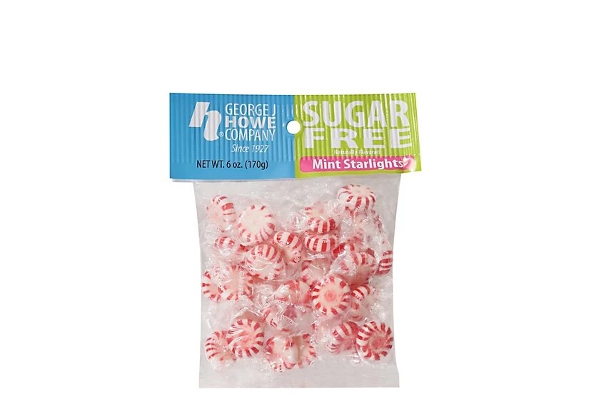 2 6oz bags howe Sugar-Free peppermint starlight’s free shipping
