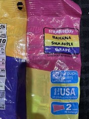 Laffy Taffy 4.2 oz Bag Wonka Sour Apple Strawberry Grape Banana Always Fresh