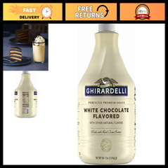 Rich White Chocolate Flavored Sauce – 5 lbs Gourmet Dessert Topping, Perfect for