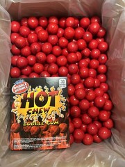 Dubble Bubble 1 inch Hot Chew Gumballs Bulk Gumball Machine Refill Gum
