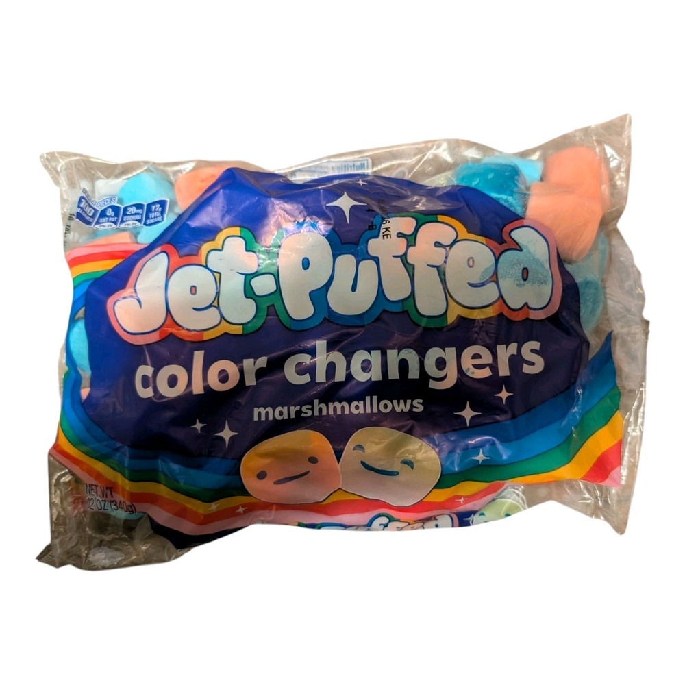 2X Kraft Jet-Puffed Color Changing Marshmallows 12 oz Colorful Rare New