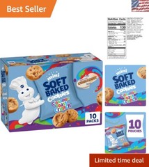 Delicious Soft Baked Mini Cookies – Cinnamon Toast Crunch Flavor, 10 Count Pack
