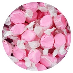 Strawberry Salt Water Taffy, 2 Pound Bulk Bag, Pink Taffy, Individually…