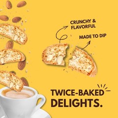 Gluten Free Almond Biscotti, 9.9 oz (283g) Resealable Cookie Bag – Plant Base…