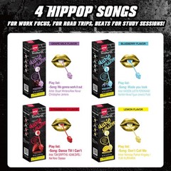 AMOS Music Lollipop Candy Suckers – TastySounds Pack of 1, Hip Hop(1-Pack)