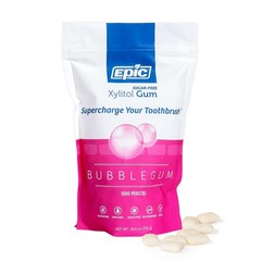 100% Xylitol Bubblegum Chewing Gum – Sugar Free, Aspartame Free Dental Gum – …