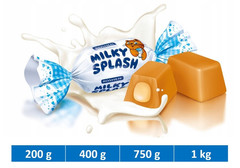 Roshen Milky Splash Soft Creamy Toffee Candies with Milk Filling Sweets