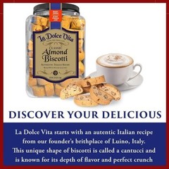 La Dolce Vita Classic Italian Biscotti NET WT 40 OZ