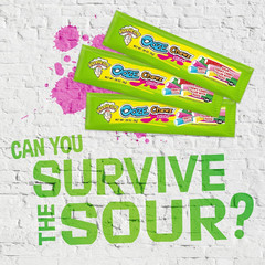 – Sour Ooze Chewz Sticks – Individually Wrapped, Chewy Candy with Sour Filling –