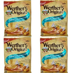 4X Bags STORCK Werther’s Original SALTED CARAMEL CREME Soft Caramels 2.22 oz ea