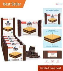 Individually Wrapped Dark Chocolate Wafer Cookies – Keto, Low Sugar, Snack