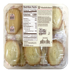4PACK Sugar Bowl Bakery Madeleine Cookies 1 oz Each 28-Count, Kosher Certified